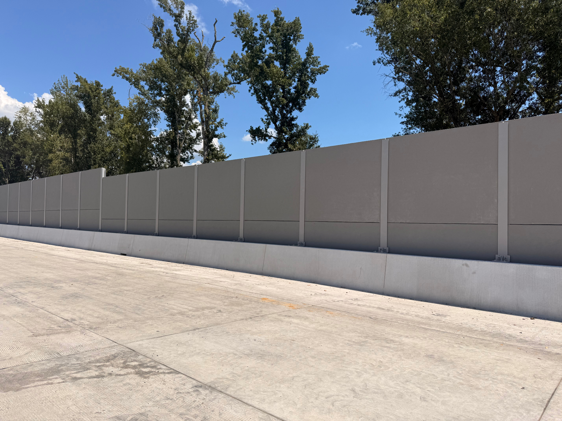 Noise barrier project in Arkansas